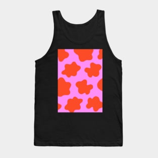 Cow Print Pink & Red Tank Top